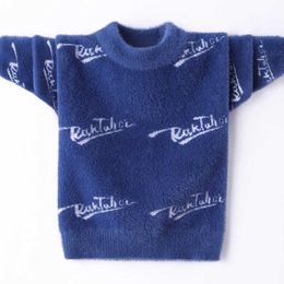 2021Autumn winter teenage Boys Girls Knitted pullover toddler boys warm Sweater Kids Spring clothes Wear 2 3 4 6 8 10 12 years Y1024