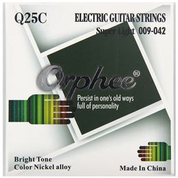 Orphee Q25C 009-042 Electric Guitar Strings Hexagonal Colour Nickel Alloy Musical Instrument Accessories