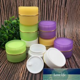 15G 20G Empty PP Frosted Sample Jars Cute Colourful Makeup Face Foot Eye Serum Cream Lip Plumper Refill Travel Bottles 10pcs Factory price expert design Quality