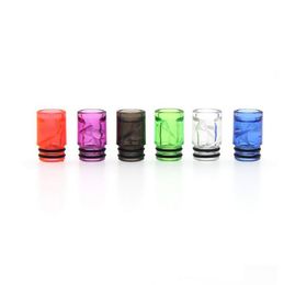 Colourful Spiral Drip Tip EGo AIO 510 Helical Spirals Drips Tips High quality Airflow Mouthpiece 6 Colours