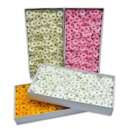 50Pcs/Set Soap Artificial Flower Cherry Blossom Flower Heads Petals Bridal Wedding Party Supply Table Floor Diy Decoration 210317