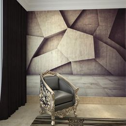 Wallpapers 3D Three-dimensional Mural Living Room Backdrop Restaurant TV Wall Stone Wallpaper Custom Size