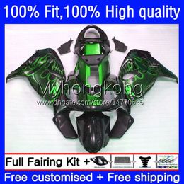 Injection Mould Kit For SUZUKI TL1000R SRAD TL-1000R 1998-2003 30No.161 TL 1000 R 1000R 98 99 00 2001 2002 2003 Green flames Body TL1000 1998 1999 2000 01 02 03 OEM Fairing