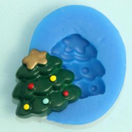 Baking & Pastry Tools Christmas Tree Shaped Silicone Mould Cake Decoration Fondant Cookies 3D Mould Gumpaste Candy Chocolate