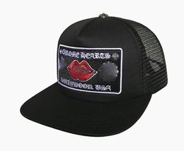 Design Lettera Ricamo Bend Fashion Wave Caps Maschio Hip Hop Visiera da viaggio Mesh Maschio Femmina Cross Punk Cappelli da baseball Ultimo