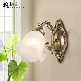 Wall Lamp American Simple Sconce Study Bedside Vintage Loft Fixture Corridor Muur Lampen Bedroom Decoration DM50WL