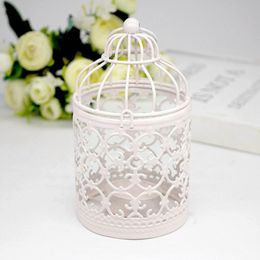 Candle Holders Wedding Centrepieces Decorative Lanterns Bird Hollow Out Birdcage Metal Holder Cage Hanging Lanter N9t1