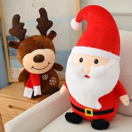 22cm Creative Santa Elk Plush Toy Anime Plushie Monomi Stuffed Animals Doll Birthday Gifts for Children CCD11325