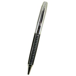 -Ponto PU Couro Metal Ball Pen Escrita Point 1.0mm Escola de escritório Supplier Ballpoint Multicolor Black Pens