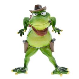 MYBLUE Kawaii Resin Animal Frog Chef Pographer Nurse Cowboy Plane Captain Figurines Home Room Garden Decoration Accessories 210924