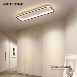 Ceiling Lights Black&White Simple Design Modern Led For Living Room Bedroom Kitchen Dining Indoor Lighting Lamp