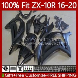 Injection Mould For KAWASAKI NINJA ZX-10R ZX-1000 C Matte Black 2016-2020 Body 105No.163 ZX 10R 1000CC 10 R ZX10R 16 17 18 19 20 ZX1000 2016 2017 2018 2019 2020 OEM Fairings