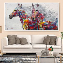 Graffiti Art Canvas Painting Posters and Print Elephant Animal Quadro Modern Wall Pictures For Living Room Unframed