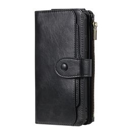 Luxury Leather Flip Case For iPhone 12 Mini 11 Pro XS Max XR X 7 8 6 6s Plus SE Detach Wallet Coque Card Holder Phone Cover