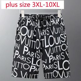 Arrival Fashion Loose Beach Pants Men Super Large Elastic Waist Shorts Casual Summer Plus Size 4XL 5XL 6XL 7XL 8XL 9XL 10XL Men's