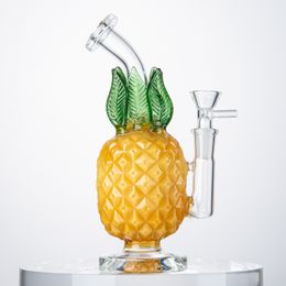 Heady Glass Bongs Unique Hookahs 8inch Pineapple Bong Bubbler Water Pipes Mini Dab Oil Rigs With Bowl WP2194