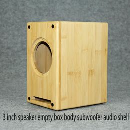 Computer Speakers 3 Inch Speaker Empty Box Solid Wood DIY Audio Shell Bookshelf Labyrinth