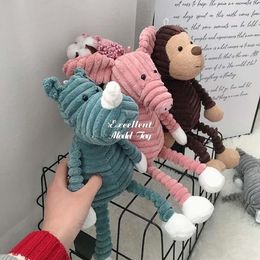 33cm Ugly& Cute knitted stuffed animals Pendant Ornament - Monkey, Fox, Panda, Elephant Doll - Perfect Christmas or Birthday Gift for Kids, Girls, and Home Decoration - USEU