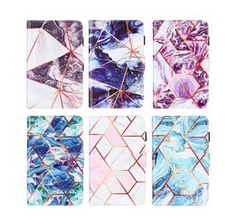 Marble Leather Flip cases for ipad 10.2 10.5 pro11 air1/2 9.7 mini1/2/3 Samsung T510 T500 P610 T290 ID Card Holder Folio Cover