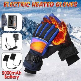 Ski Gloves 1 Pair Electric Heated Winter Thermal USB Hand Warmer Touch Screen Waterproof For Motorcycle Skiing