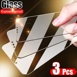 3Pcs Full Cover Tempered Glass For Samsung Galaxy A6 A8 J4 J6 Plus Screen Protector For Samsung A7 A9 2018 Protective Glass