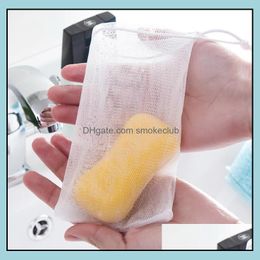 Other Toilet Supplies Bath Home & Gardenexfoliating Mesh Soap Sack Saver Pouch Dstring Holder Bags Bubble Foam Net Wholesale Drop Delivery 2