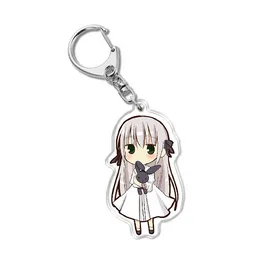 Anime Keychain Yosuga No Sora Women Key Chains Pendants for Kids Key Rings Cartoon Figure Key Holder Jewelry Creative Chaveiros