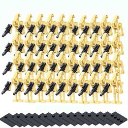 100pcs Wholesale Minifigures Space Battle Droid Army Figure Model Set Building Bricks Blocks Kits Brick Toys For Children Q0630