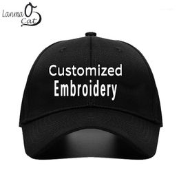 Ball Caps Lanmancao Own Design Custom Made Cap Embroidery Baseball Men Women Embrodered Hat 1