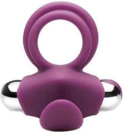 NXY Ghost Exerciser Selling Vibrating Dual Penis Cock Ring Sex Toys Sleeve for Longer Erection with Stimulator Toy Men Last Longer1216