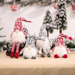 クリスマスの装飾フェングリデーgnomesエルフ人形メリーの装飾は家のテーブル2021ナビダード装飾品クリスマスギフト年2022