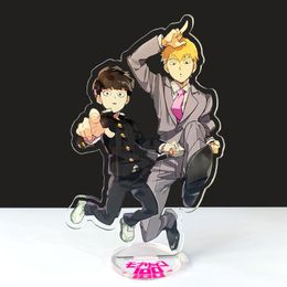 mob psycho NZ - Keychains Japan Anime Mob Psycho 100 Stand Model Plate Keychain Cosplay Standing Sign Figure Desk Decor Acrylic Key Chain Fans Gift