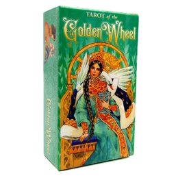 78Pcs Tarot Cards The Golden Wheel Table Game Full English Deck Board Toy Friend Party s
