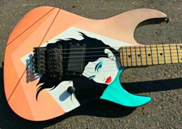 Customized hand painting BC electric guitar