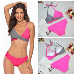 Push Up Bikini Plus Size Swimwear Women Bikini set Striped 2 Piece Swimsuit Tankini Bathing Suit Beach Wear Biquini S-XXL 210604