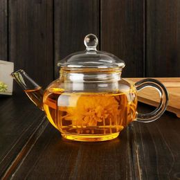 New 250Ml High Quality Heat-Resistant Borosilicate Glass Teapot Inner Philtre Tea Kettle Kung Fu Tea Coffee Pot Wholesale Ovo5S 568 V2