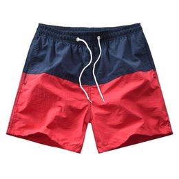 Men's Elastic Soft Breathable Shorts Fashionable Simple Color Block Household Loose Beach Casual 210713