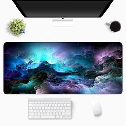 custom computer mouse pads UK - Mouse Pads & Wrist Rests Art Custom Mousepad Anime Space Night Gaming Personalized Keyboard Rubber XL Pad Gamer Laptop Desk Office Computer