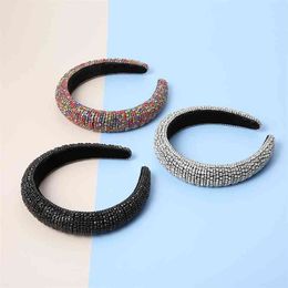 Fashion Gypsophila Hairbands Chic Baroque Silver Colour Hoop for Women Girls Nightclub Jewellery Accessories 210707