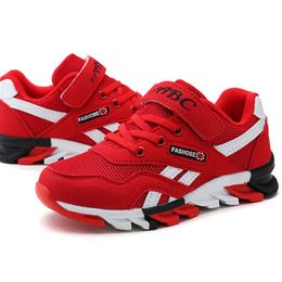 Comfortable Kids Running Shoes Boys Girls Red Sneakers Soft Walking Footwear Toddler Boys Shoes Enfant Sports Chunky Sneakers 211022