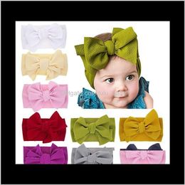 Cute Baby Girls Bows Headbands Elastic Hair Bow For Children Born Infant Toddler Boutique Hairband 15 Styles Kids Hair Accessories Ap2 Tys3T