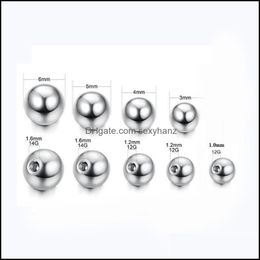 Eyebrow Jewellery Body Stainless Steel Puncture Replacement Ball Aessories Handmade Titanium Lip Nail 266 Q2 Drop Delivery 2021 U9W0D