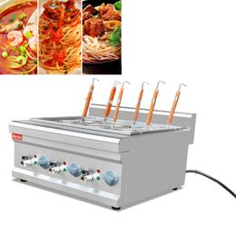 Electric 6 Baskets Pasta Boiling Machine Spaghetti Macaroni Cooking Noodles Maker Cooker 220V/110V 6000W Commercial Kitchen Appliances