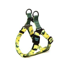 Dog Harness New Style Printed Colourful Pet Step -in Vest Harness Collar Outdoor Walking Dog Supplies 210325