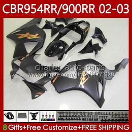 Fairings Kit For HONDA CBR954 CBR900 RR CBR 900 954 RR CC CBR954RR Matte grey 02 03 Bodywork 61No.89 CBR 954RR 900RR 900CC 2002 2003 CBR954-RR CBR900RR 02-03 OEM Body