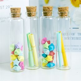 30*110*17mm 55ml Transparency Glass Bottles With Cork 25pcs/lot For Wedding Holiday Decoration Christmas Giftshigh qty
