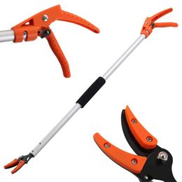 0.6-2M Long Pruning and Hold Bypass Pruner Max Cutting 1/2 inch Fruit Picker Tree Cutter Garden Supplies 210719