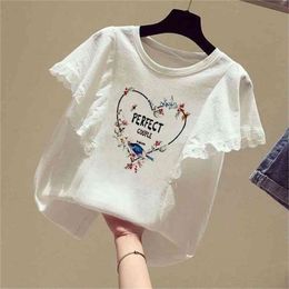 Girls T-Shirt Kids Short Sleeve Tees Tops Cartoon Printing Clothes Children Birthday Party Wear clothes t-shirt P702 210622