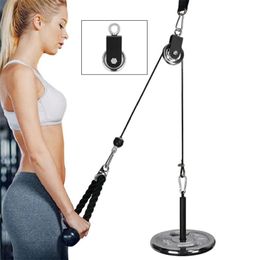 workout accessories UK - Accessories Pulley Wheel Aluminum Alloy 360 Degree Rotating Fitness Hanging Equipment Bracket Silent Gym Part For Building Workout