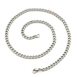 Stainless Chain Lovers Titanium Steel Electroplating Naked Female European And American Fashion Men's Side Grinding Necklace